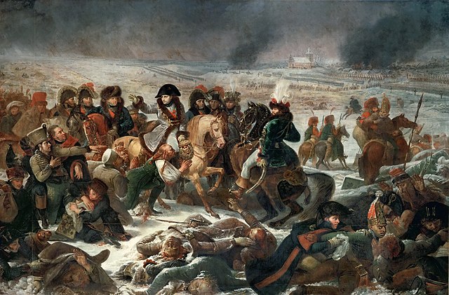 Napoléon on the Battlefield of Eylau, oil on canvas, by Antoine-Jean Gros, 1807-1808