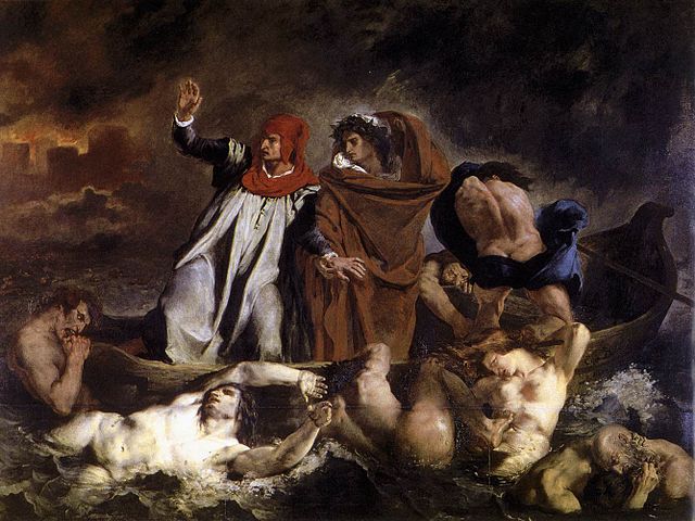 The Barque of Dante, oil on canvas by Théodore Géricault, 1822