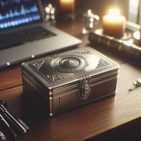 25th Wedding Anniversary idea: Silver Time Capsule Box, 25th marriage anniversary gifts