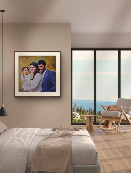 Family Portrait Painting anniversary gift, 25th anniversary gift for parents, anniversary gift idea