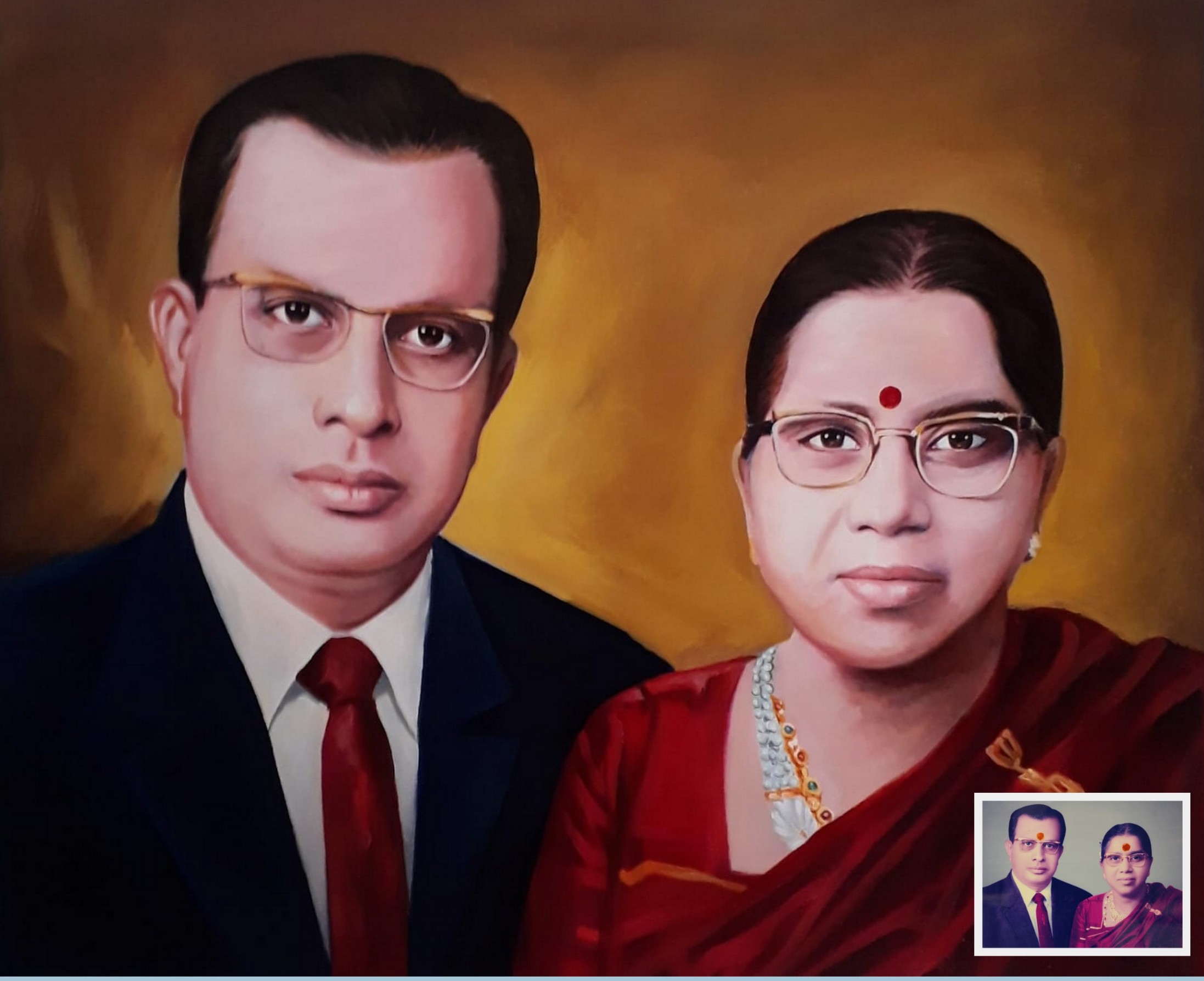 old photo to new painting, painting from old photo, photo to painting, memorial portrait painting,  