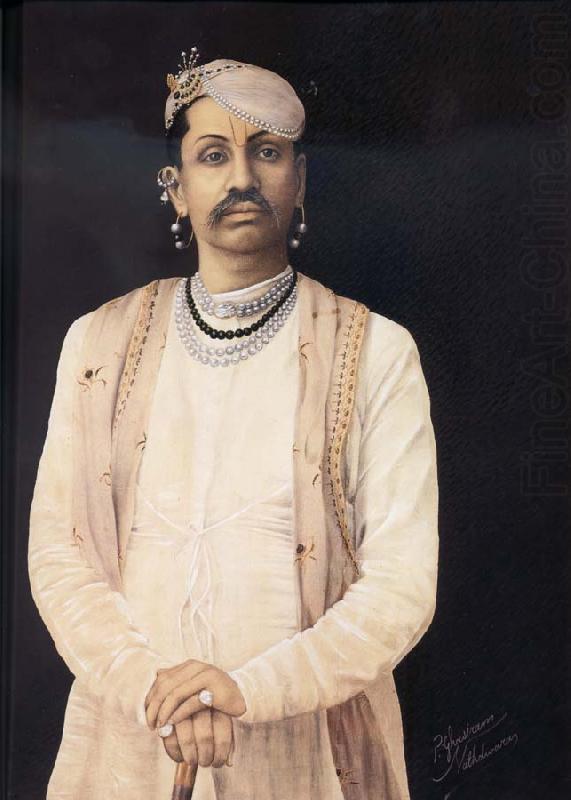 portrait of Tilakayat Govardhanlalji by Ghasiram Hardev Sharma