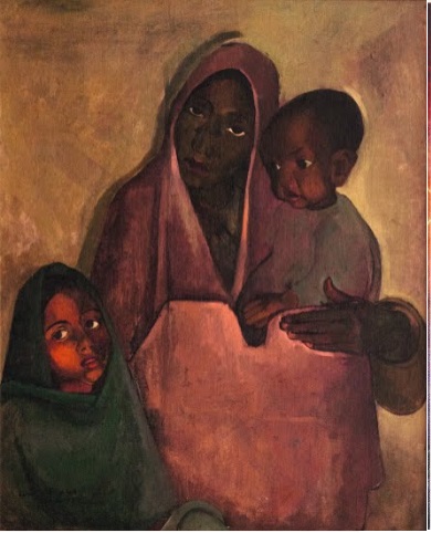 Mother India Amrita Shergill 1935, oil on canvas