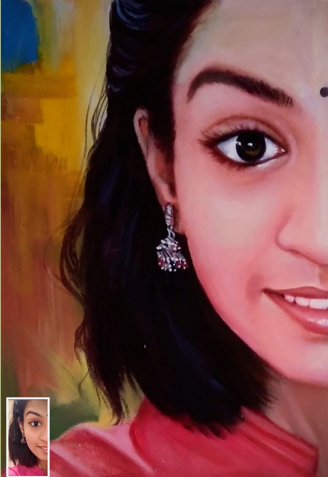 oil painting, photo to painting, portrait painting, portrait of a beautiful girl, 