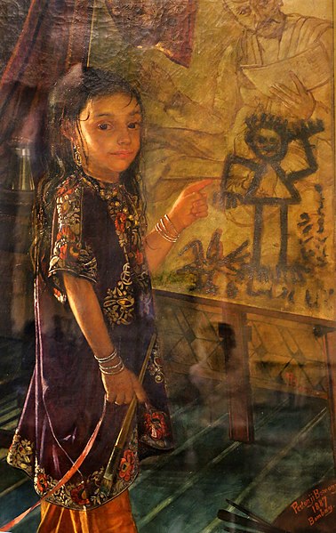 The Parsi Girl by portrait artist and painter Pestonji Bomanji 