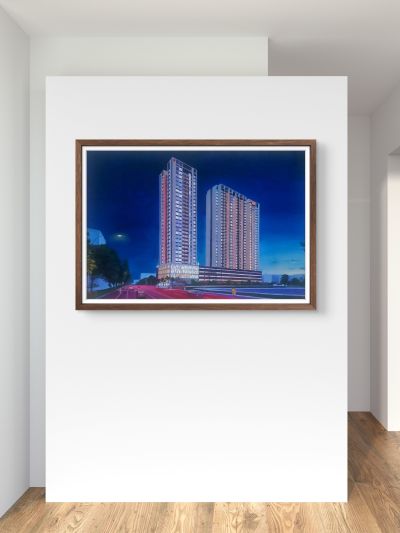 project completion corporate art gift for real estate developers